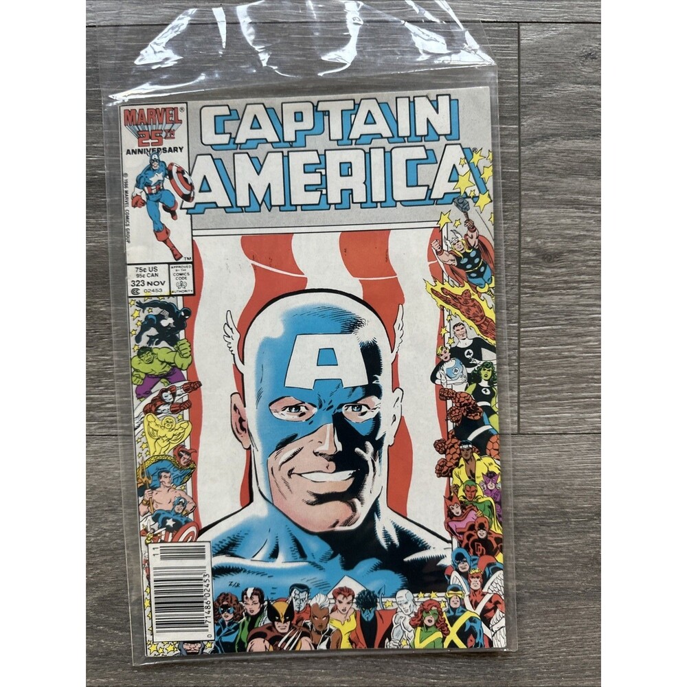 Captain America #323 Newsstand Variant Marvel 1986 1st App JL